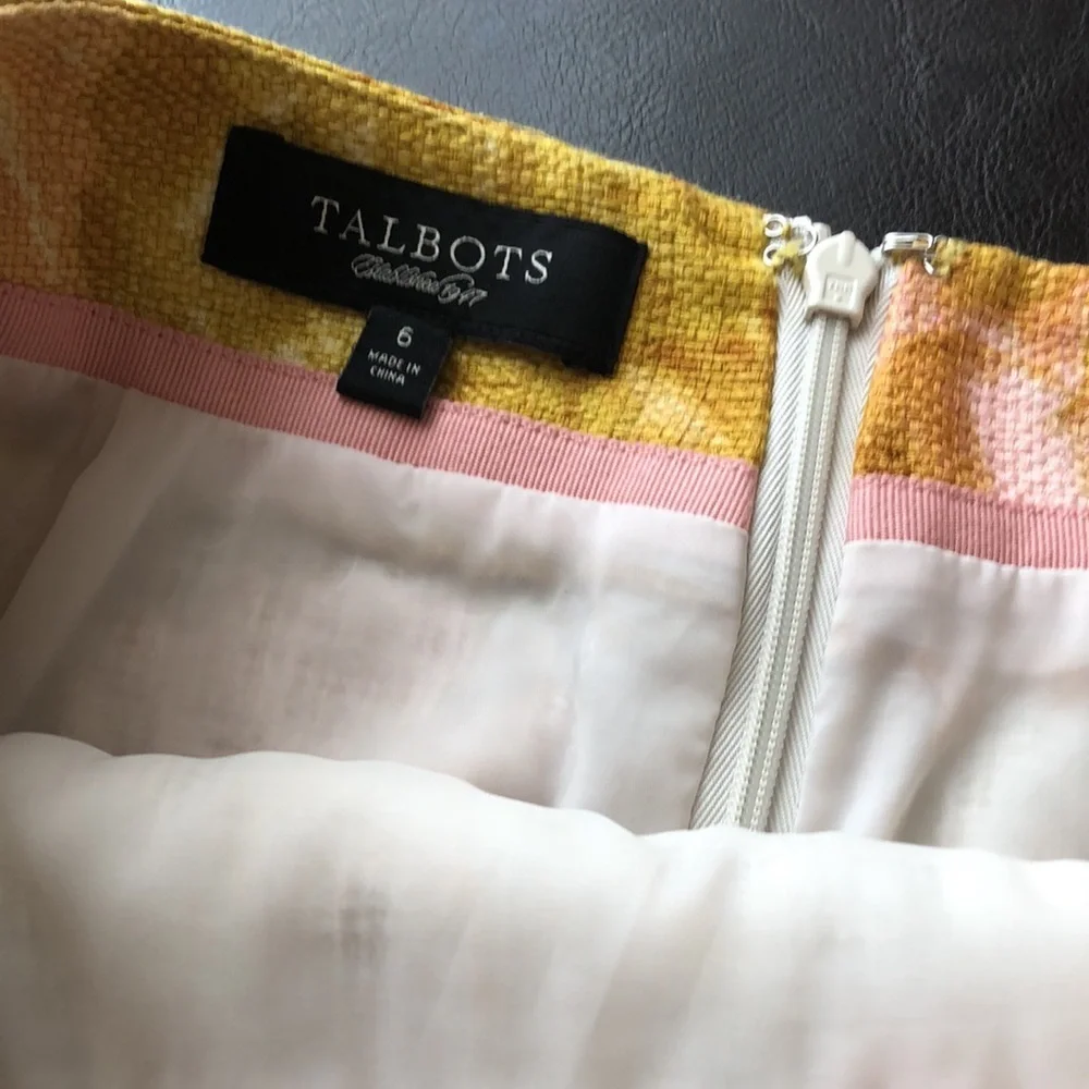 COPY - Talbots pencil skirt floral woman’s size 6 fall autumn colors office car…